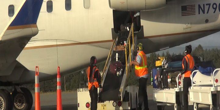 Airport-Unloading Baggage