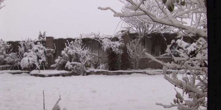 stock footage time lapse snowfall