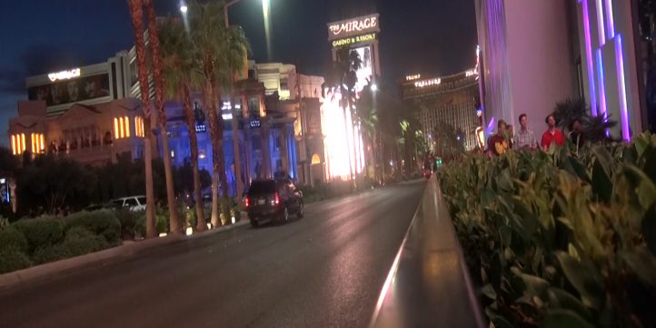 Las Vegas Strip At Night - Facing North
