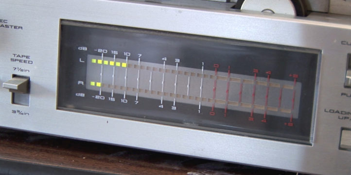 VU Meter Reel-To-Reel Tape Recorder