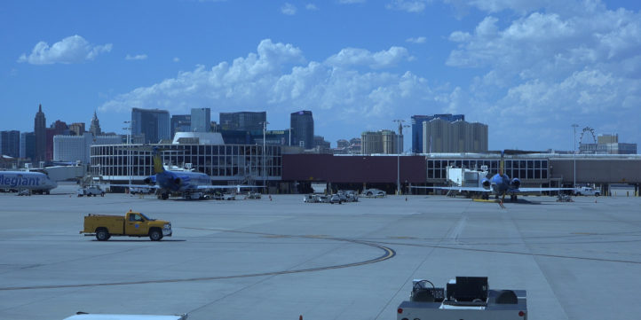 Las Vegas Skyline As Seen From Airport